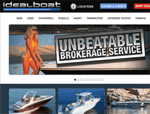 Tablet Screenshot of idealboat.com